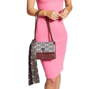 KURT GEIGER LONDON Shoreditch Monogram Leather Crossbody